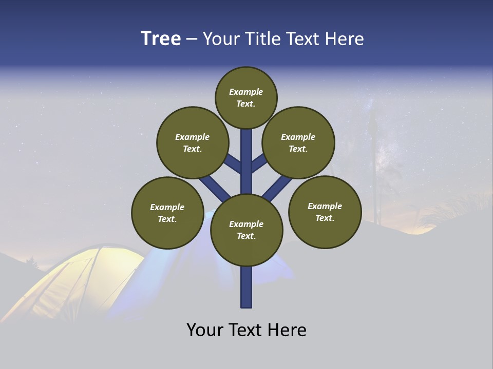 Glow Tent Darkness PowerPoint Template