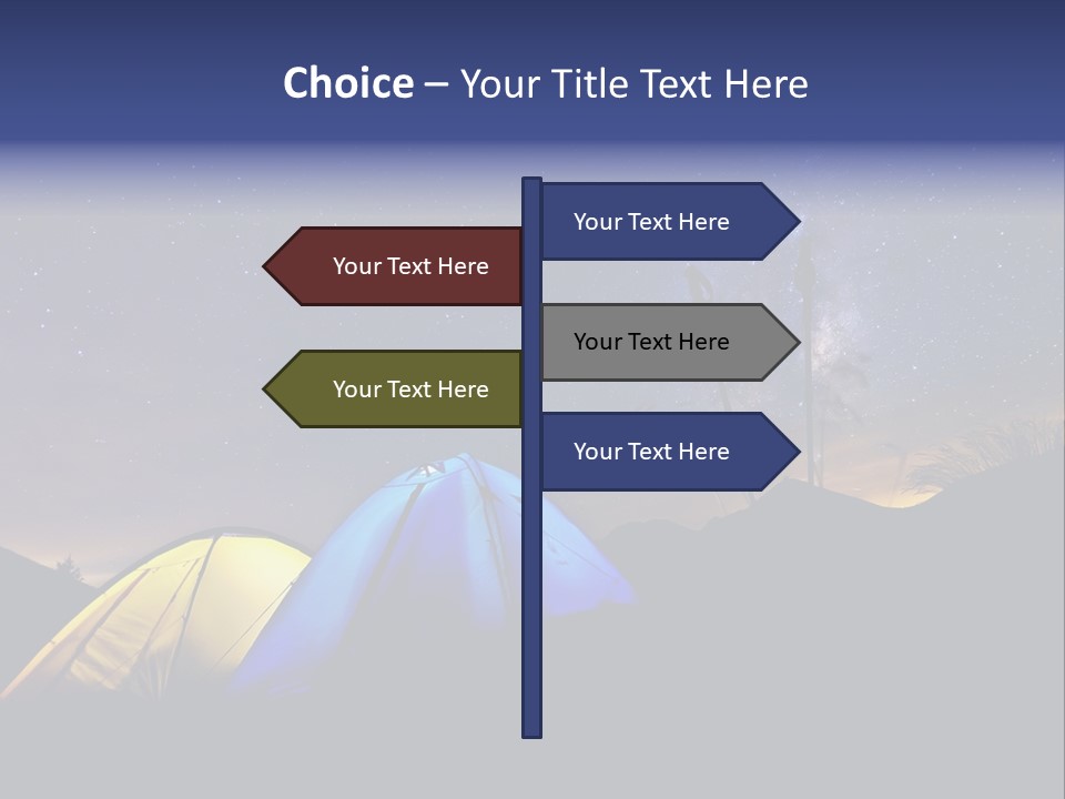 Glow Tent Darkness PowerPoint Template