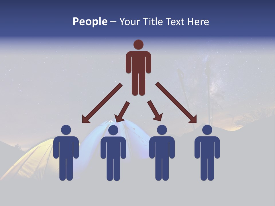 Glow Tent Darkness PowerPoint Template