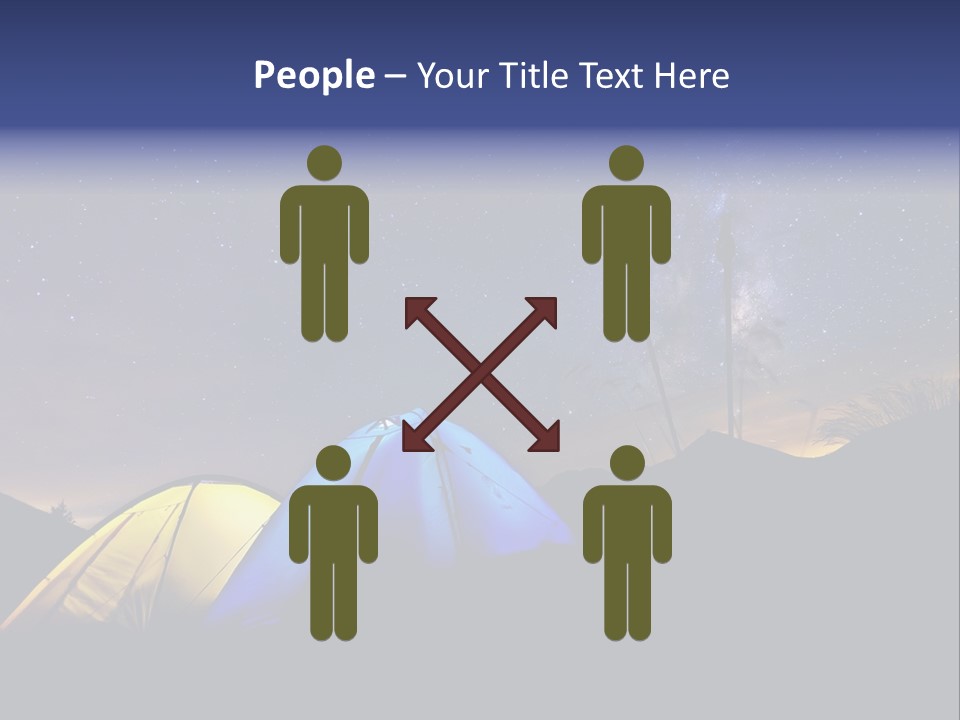 Glow Tent Darkness PowerPoint Template