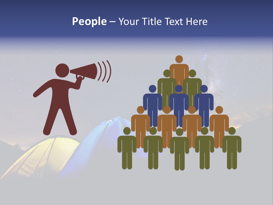 Glow Tent Darkness PowerPoint Template