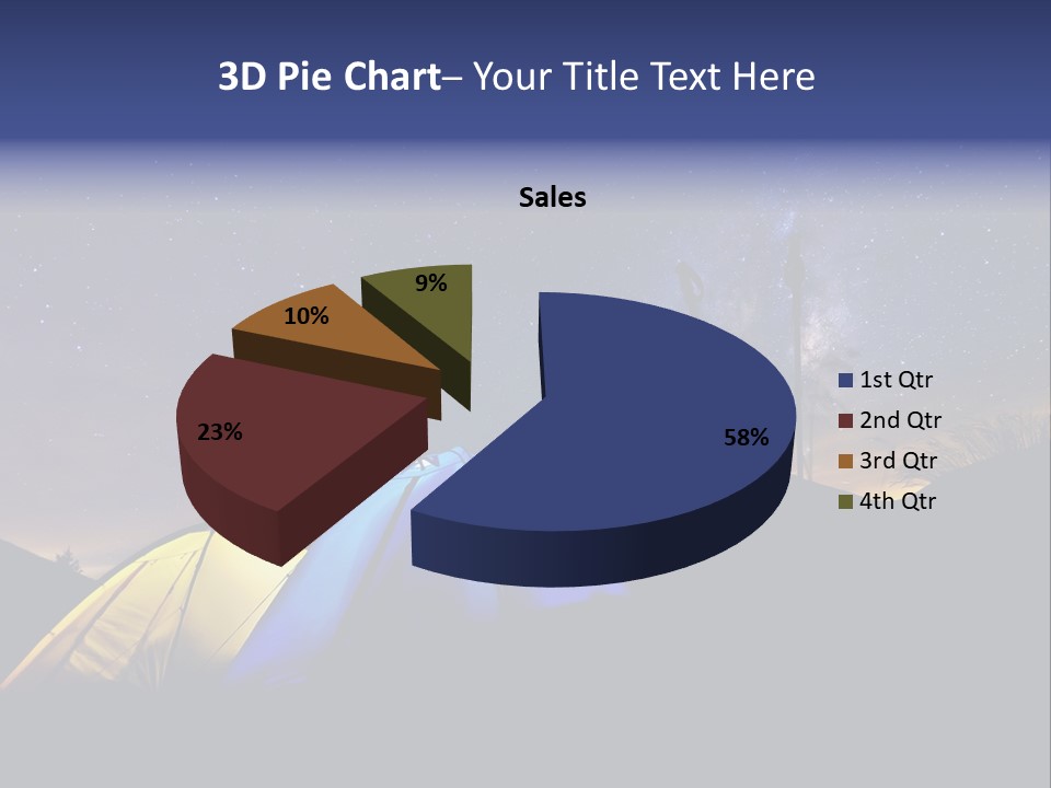 Glow Tent Darkness PowerPoint Template