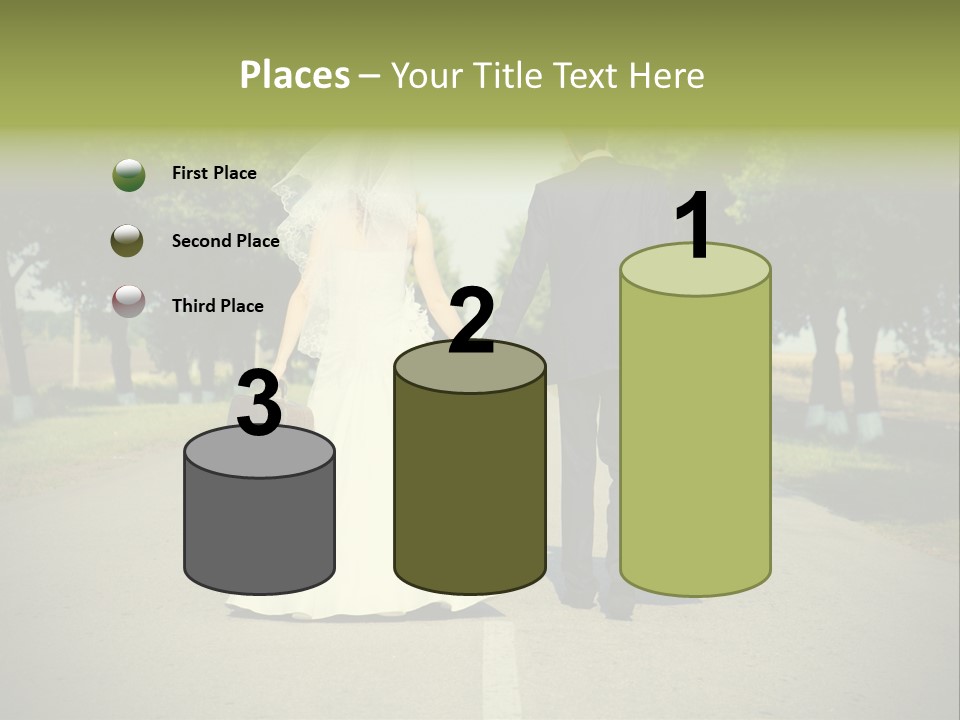 Men White Gown PowerPoint Template