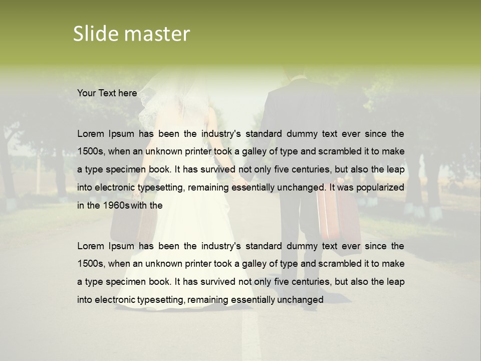 Men White Gown PowerPoint Template