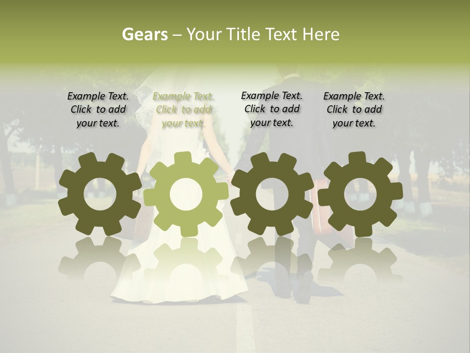 Men White Gown PowerPoint Template