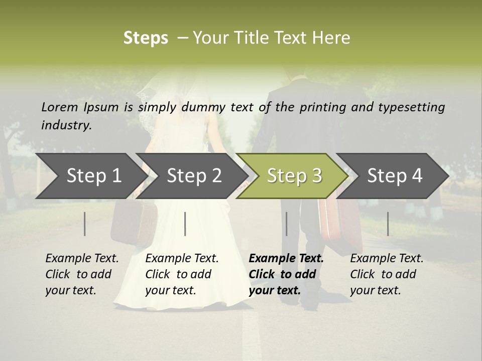 Men White Gown PowerPoint Template