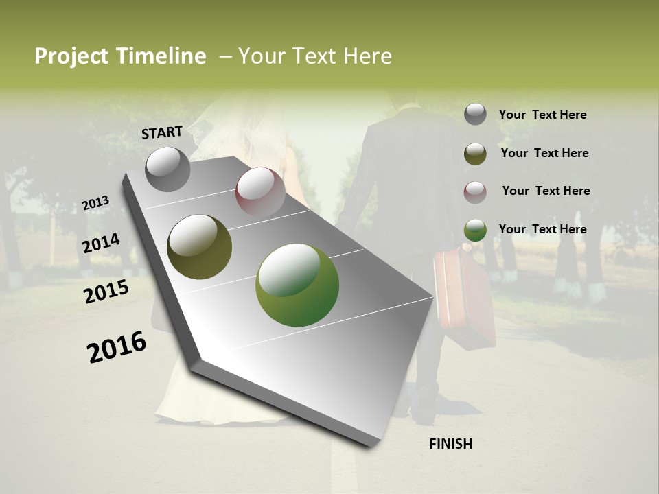 Men White Gown PowerPoint Template