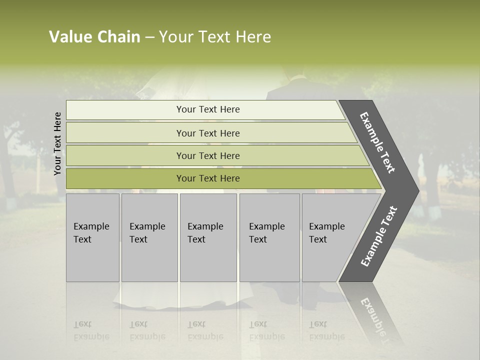 Men White Gown PowerPoint Template