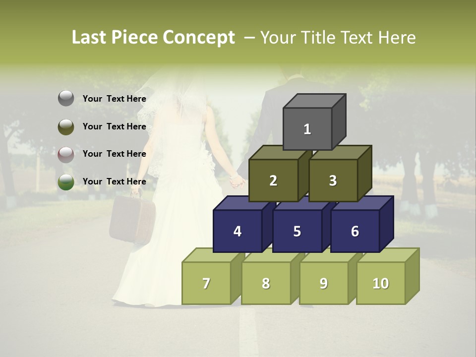 Men White Gown PowerPoint Template