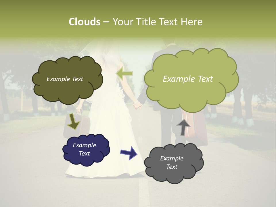 Men White Gown PowerPoint Template