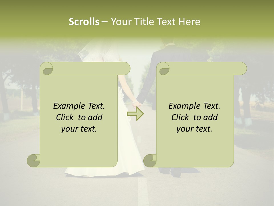 Men White Gown PowerPoint Template