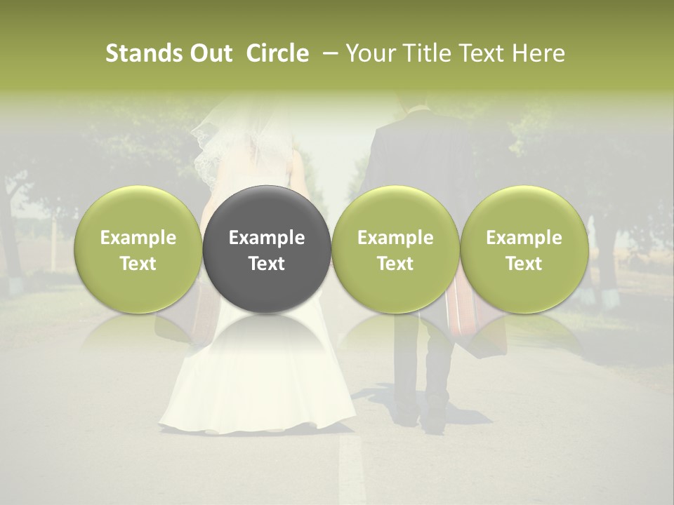 Men White Gown PowerPoint Template