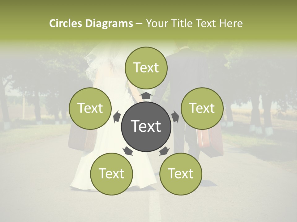 Men White Gown PowerPoint Template