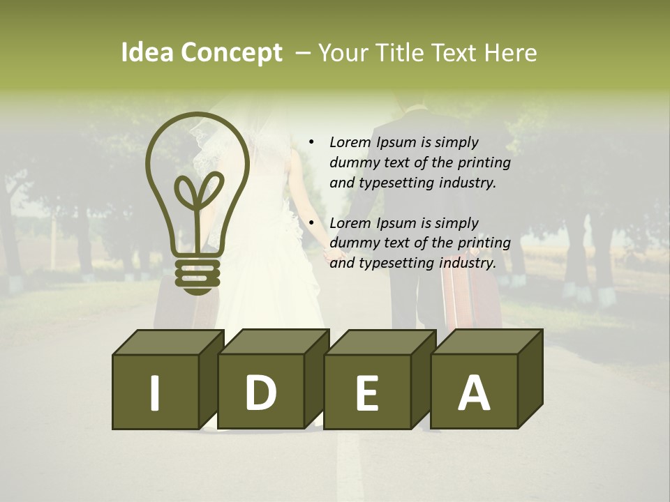 Men White Gown PowerPoint Template