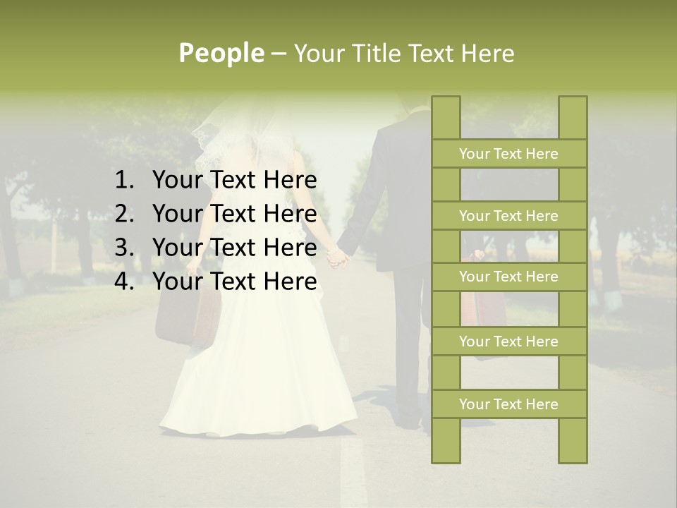 Men White Gown PowerPoint Template