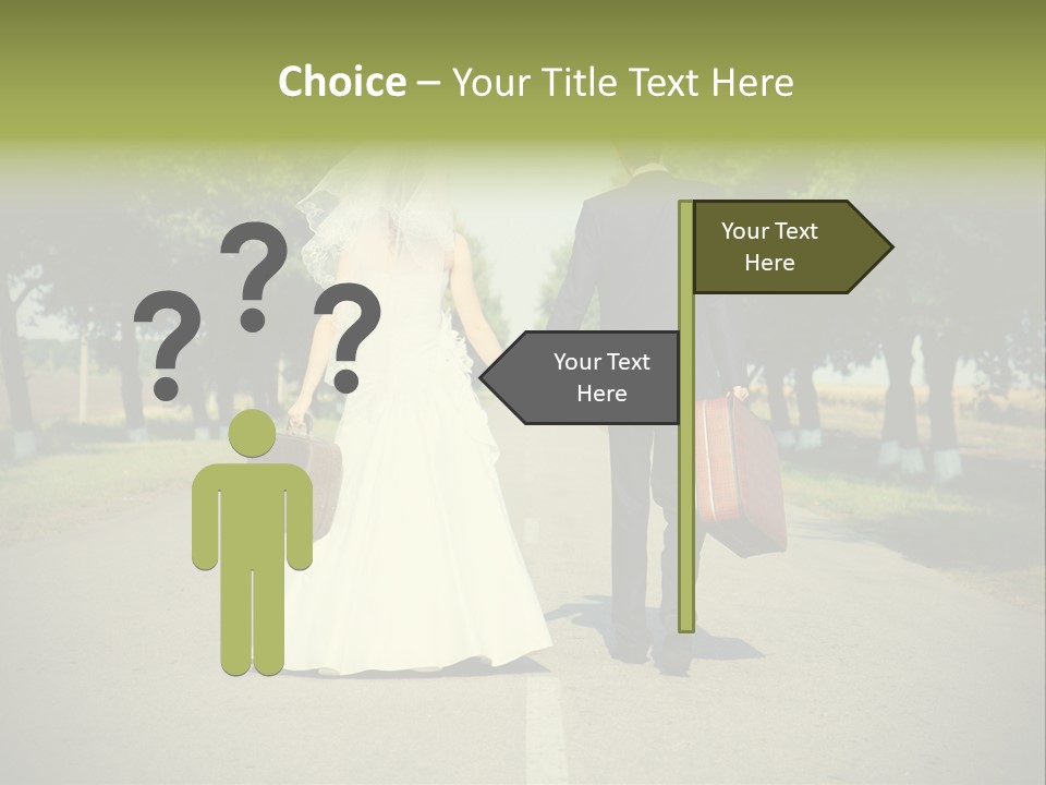 Men White Gown PowerPoint Template