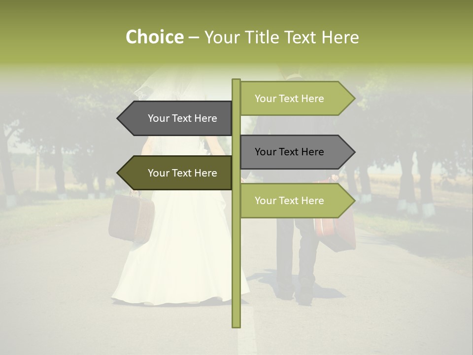 Men White Gown PowerPoint Template