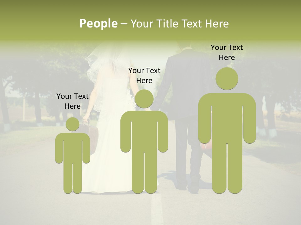 Men White Gown PowerPoint Template