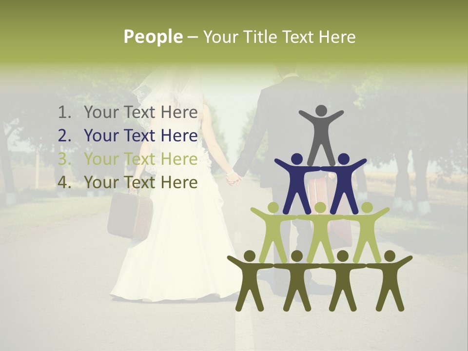 Men White Gown PowerPoint Template