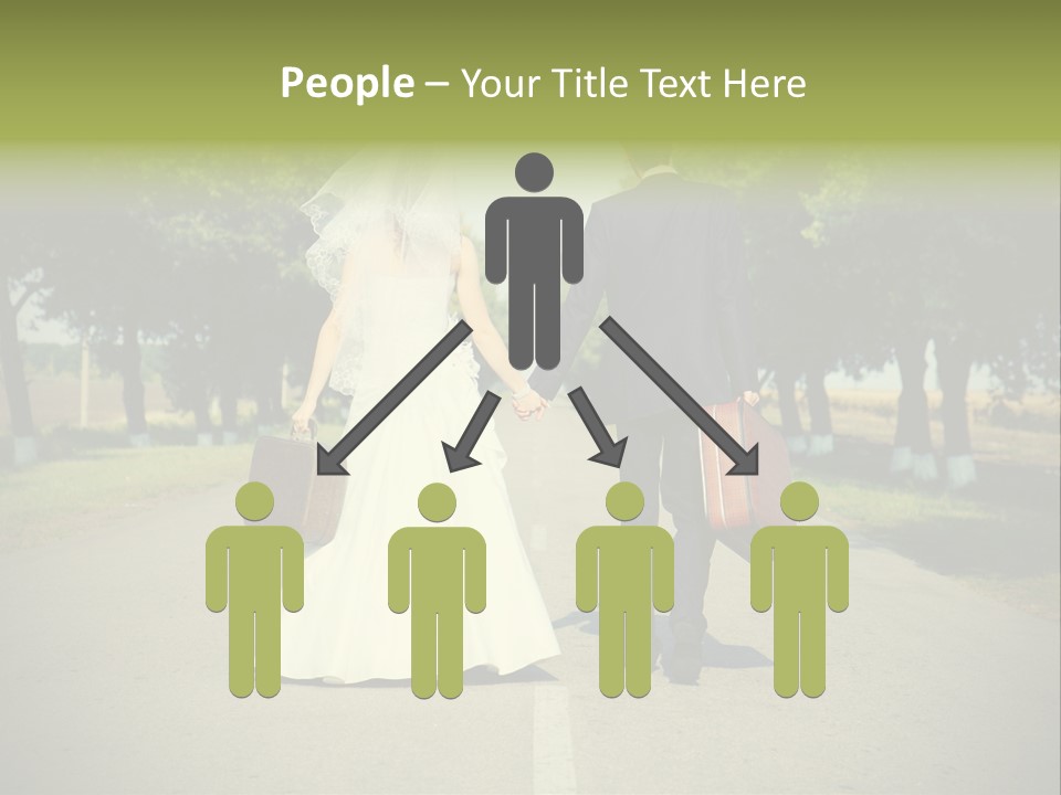 Men White Gown PowerPoint Template