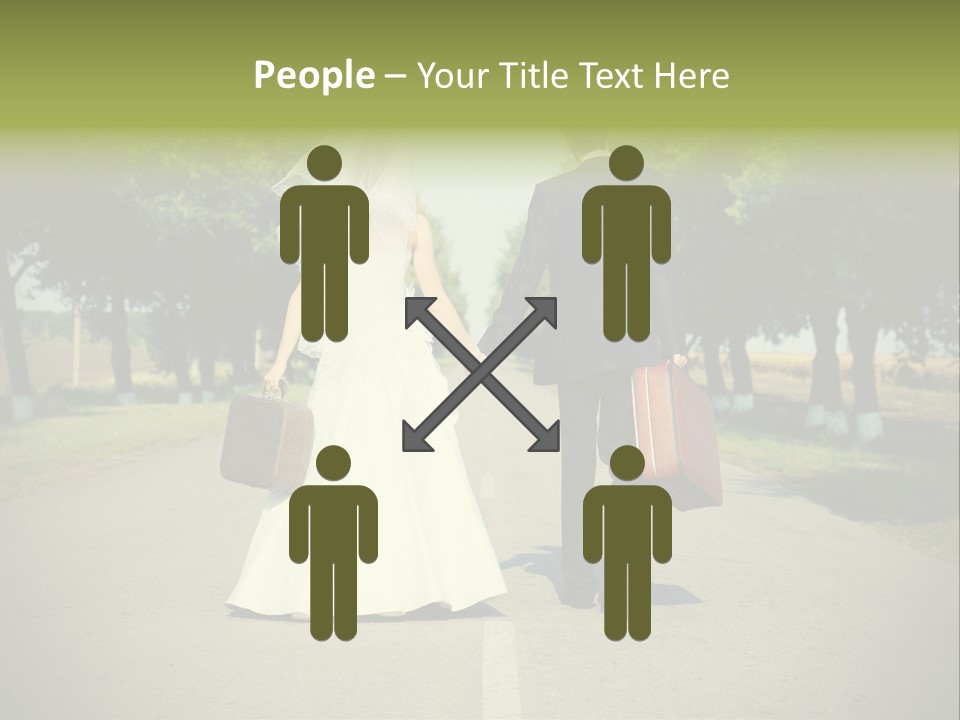 Men White Gown PowerPoint Template