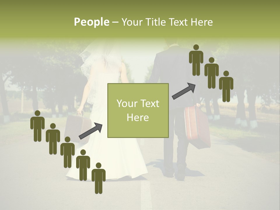 Men White Gown PowerPoint Template