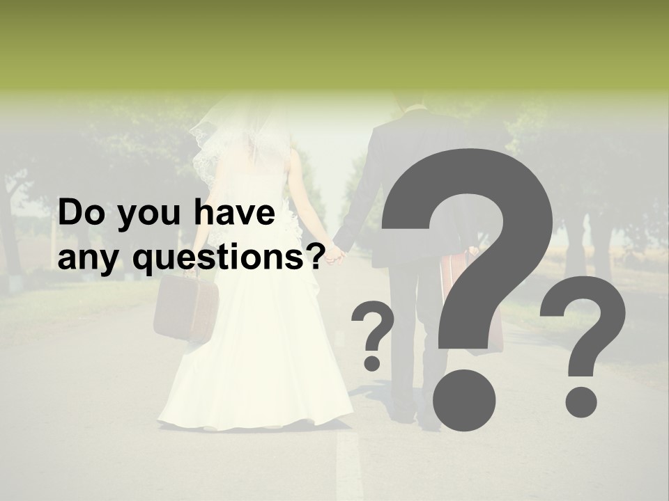 Men White Gown PowerPoint Template