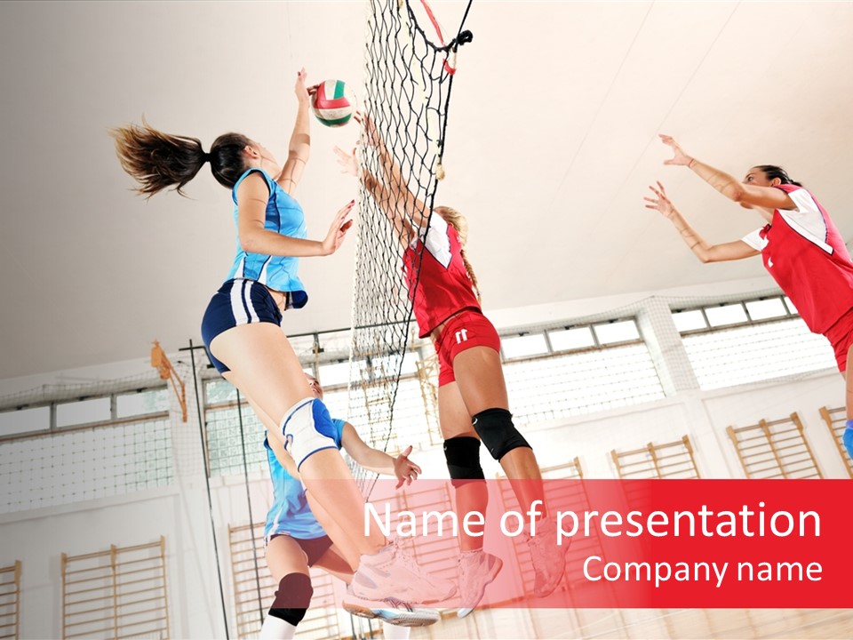 Gym Block Girl PowerPoint Template