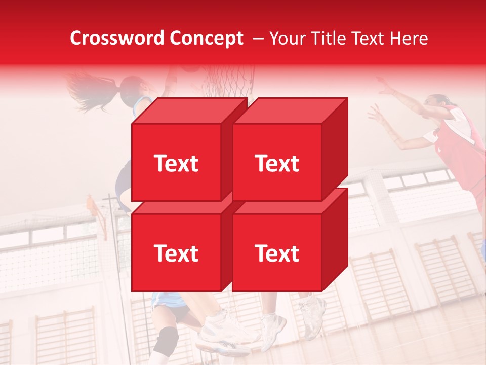 Gym Block Girl PowerPoint Template