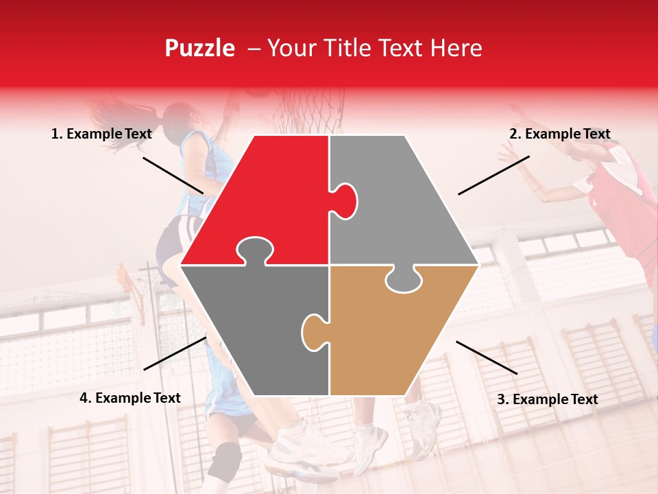 Gym Block Girl PowerPoint Template