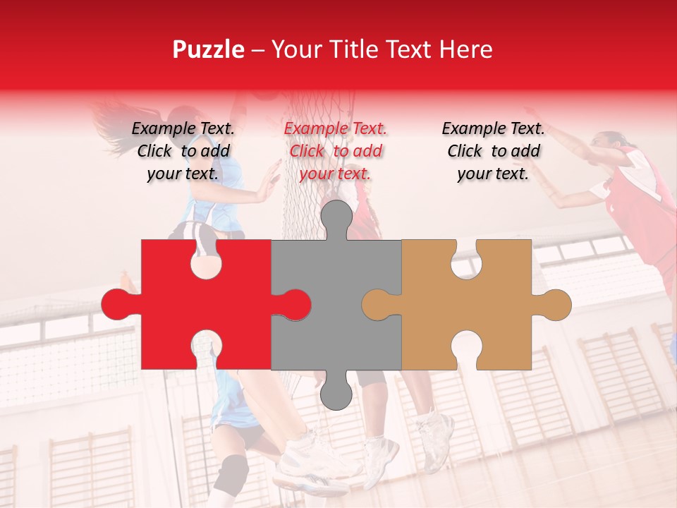 Gym Block Girl PowerPoint Template