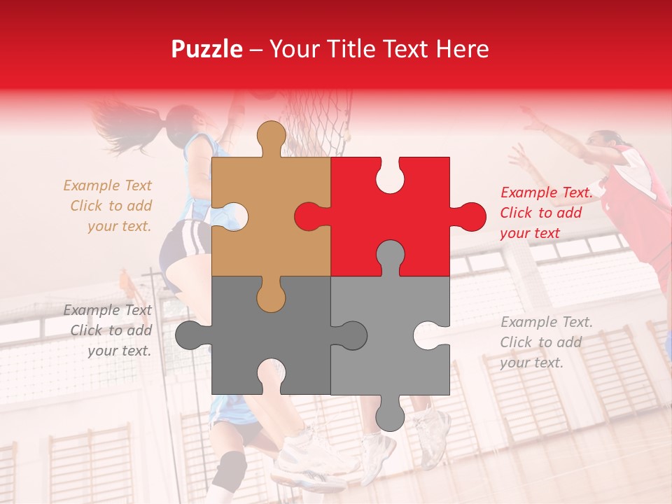 Gym Block Girl PowerPoint Template