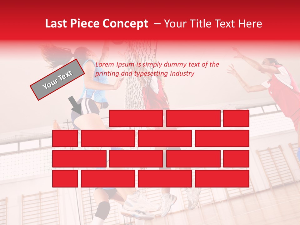 Gym Block Girl PowerPoint Template