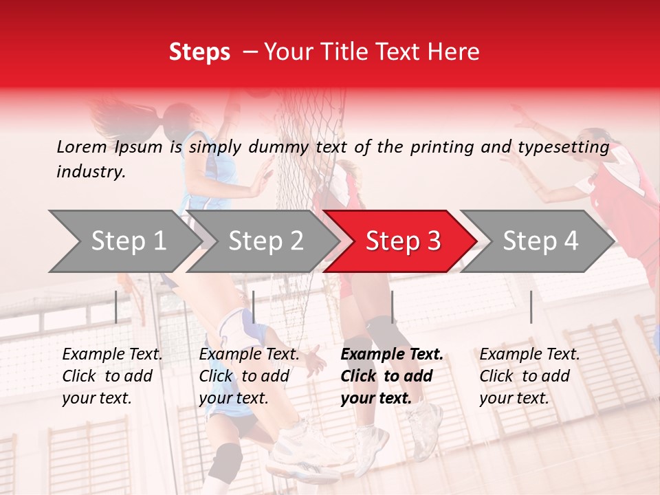 Gym Block Girl PowerPoint Template