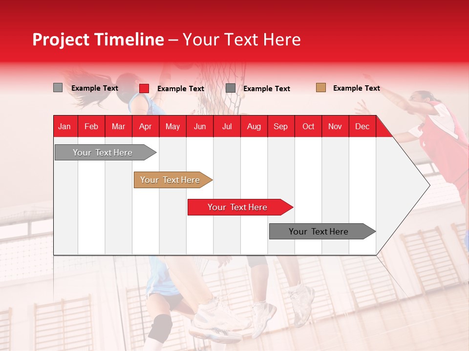 Gym Block Girl PowerPoint Template