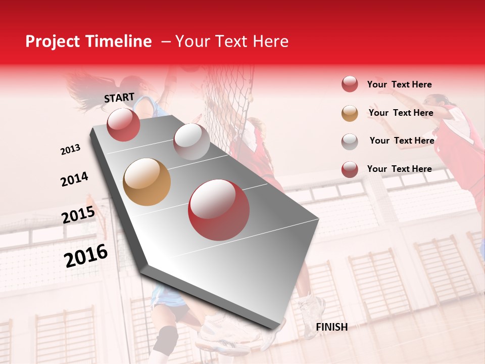 Gym Block Girl PowerPoint Template