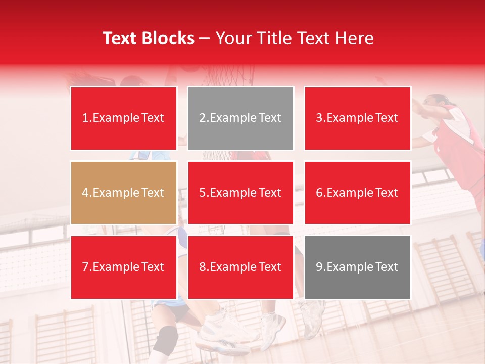 Gym Block Girl PowerPoint Template