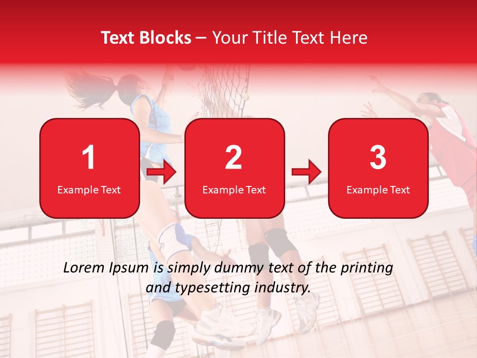 Gym Block Girl PowerPoint Template