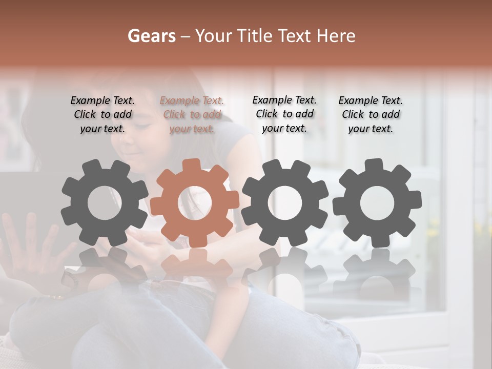 Asian Together Read PowerPoint Template