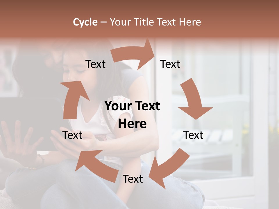 Asian Together Read PowerPoint Template