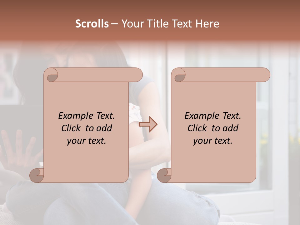 Asian Together Read PowerPoint Template