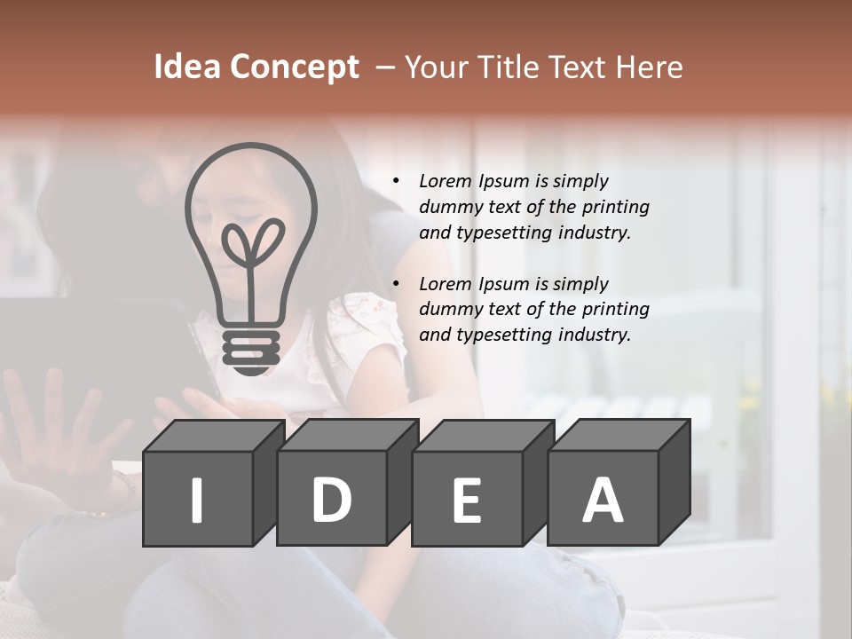 Asian Together Read PowerPoint Template