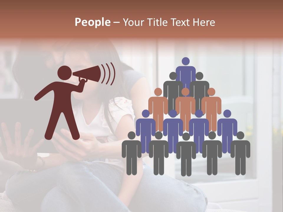 Asian Together Read PowerPoint Template