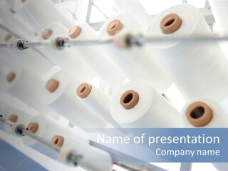 Fabrics Textile Manufacture PowerPoint Template