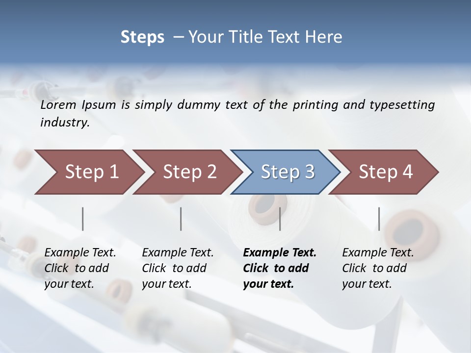 Fabrics Textile Manufacture PowerPoint Template