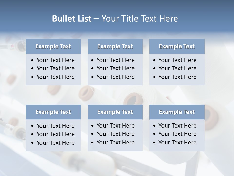 Fabrics Textile Manufacture PowerPoint Template