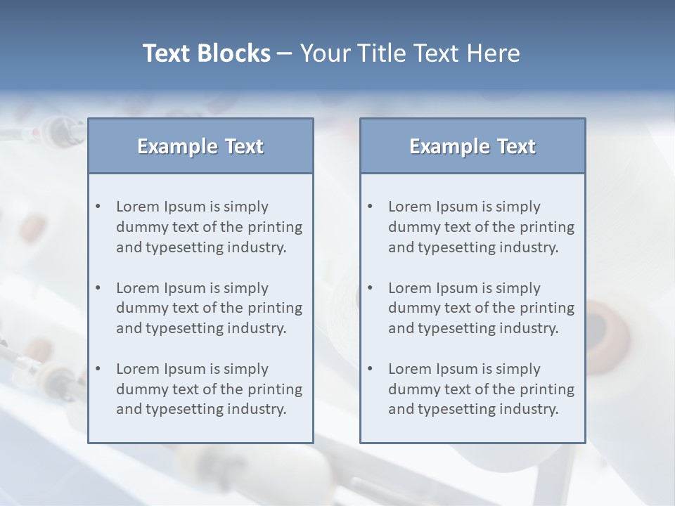 Fabrics Textile Manufacture PowerPoint Template
