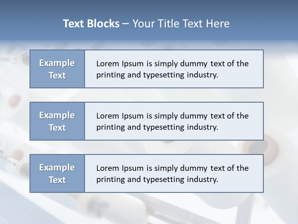 Fabrics Textile Manufacture PowerPoint Template