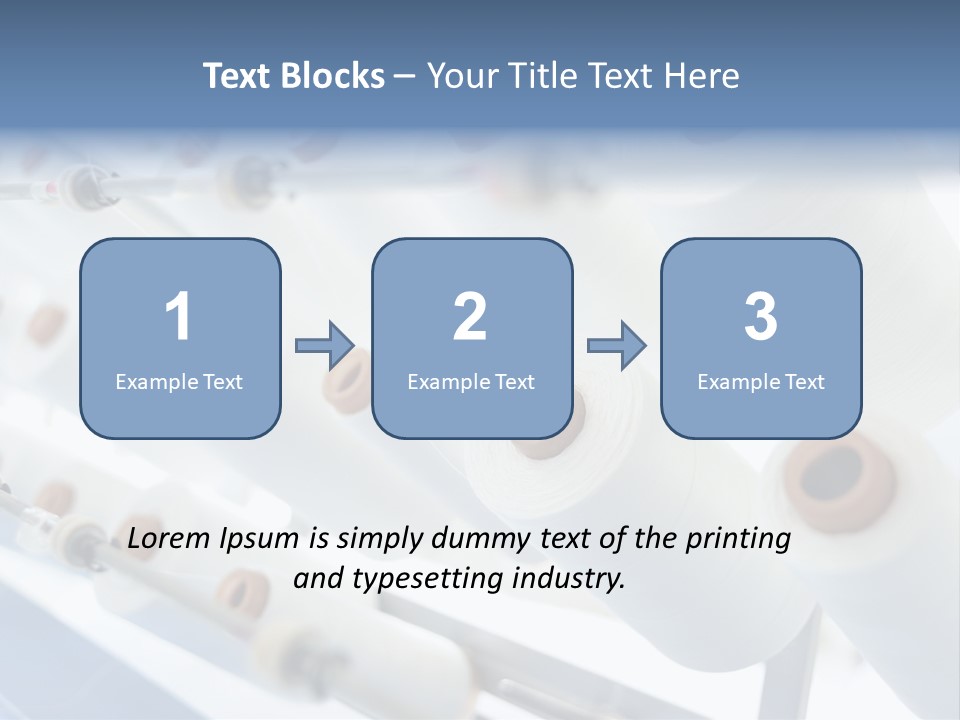 Fabrics Textile Manufacture PowerPoint Template