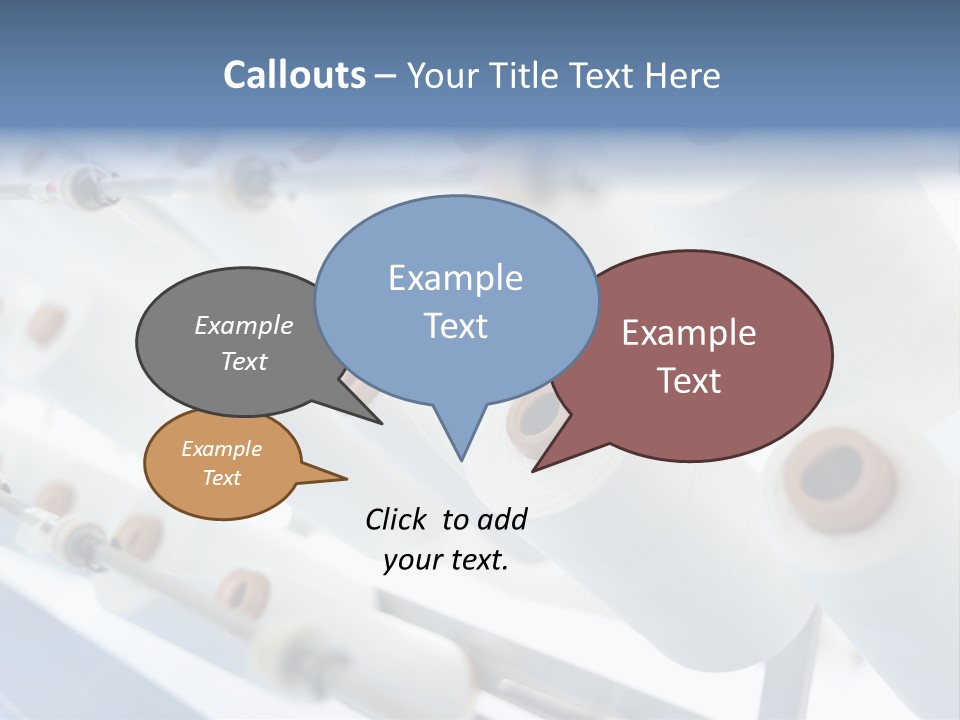 Fabrics Textile Manufacture PowerPoint Template